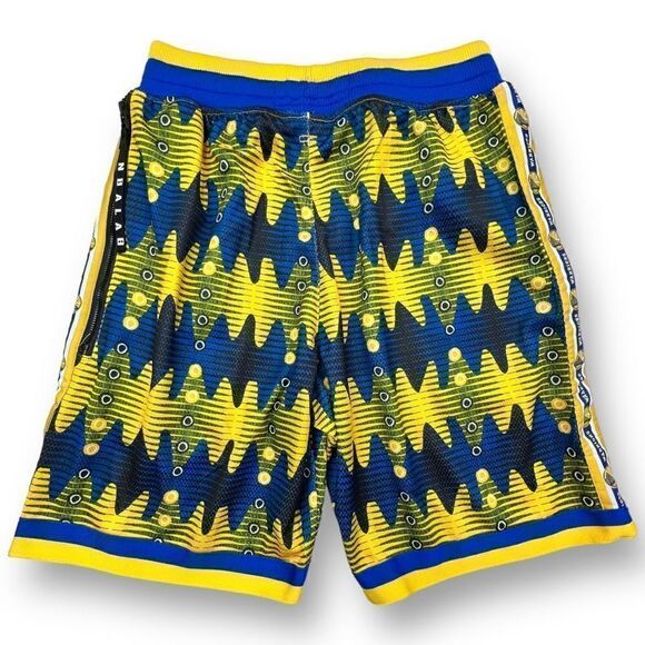 HYPE Golden State Warriors Kente Basketball Shorts Men’s XL MSRP $100 - Picture 2 of 11